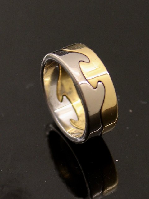 Georg Jensen 18 karat guld fission ring