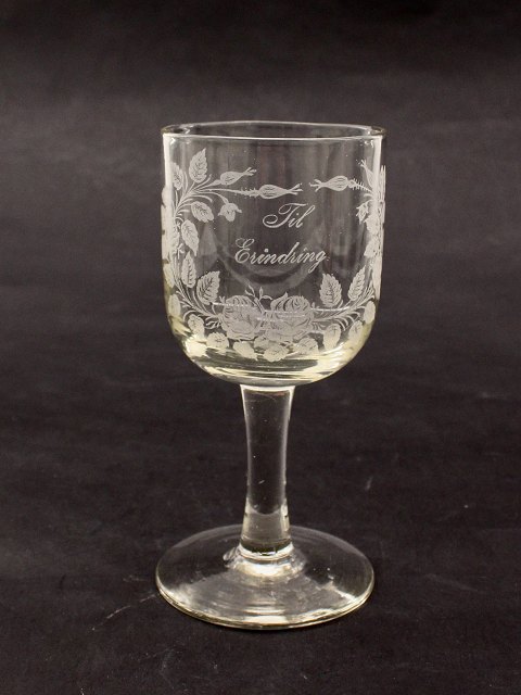 Kastrup Glasværk  "Til Erindring" glas