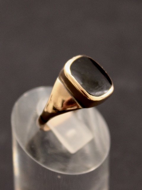 8 karat guld ring  med onyx